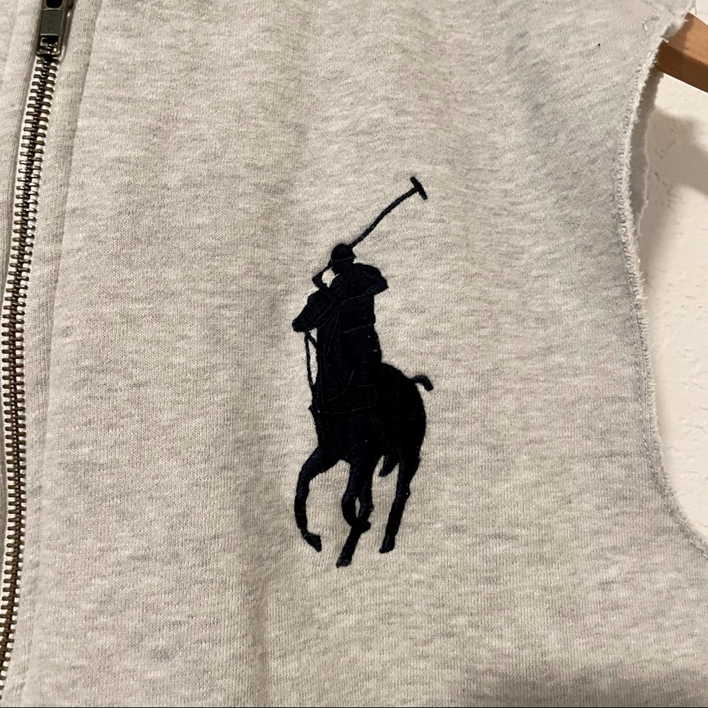 ⭐️SOLD⭐️ Polo Ralph Lauren Zip Up Vest Hoodie Boys Size M (10-12). - Picture 5 of 9